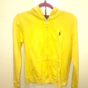 Yellow Ralph Lauren sport hoodie